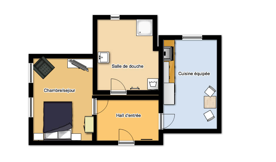 plan appartement hotel